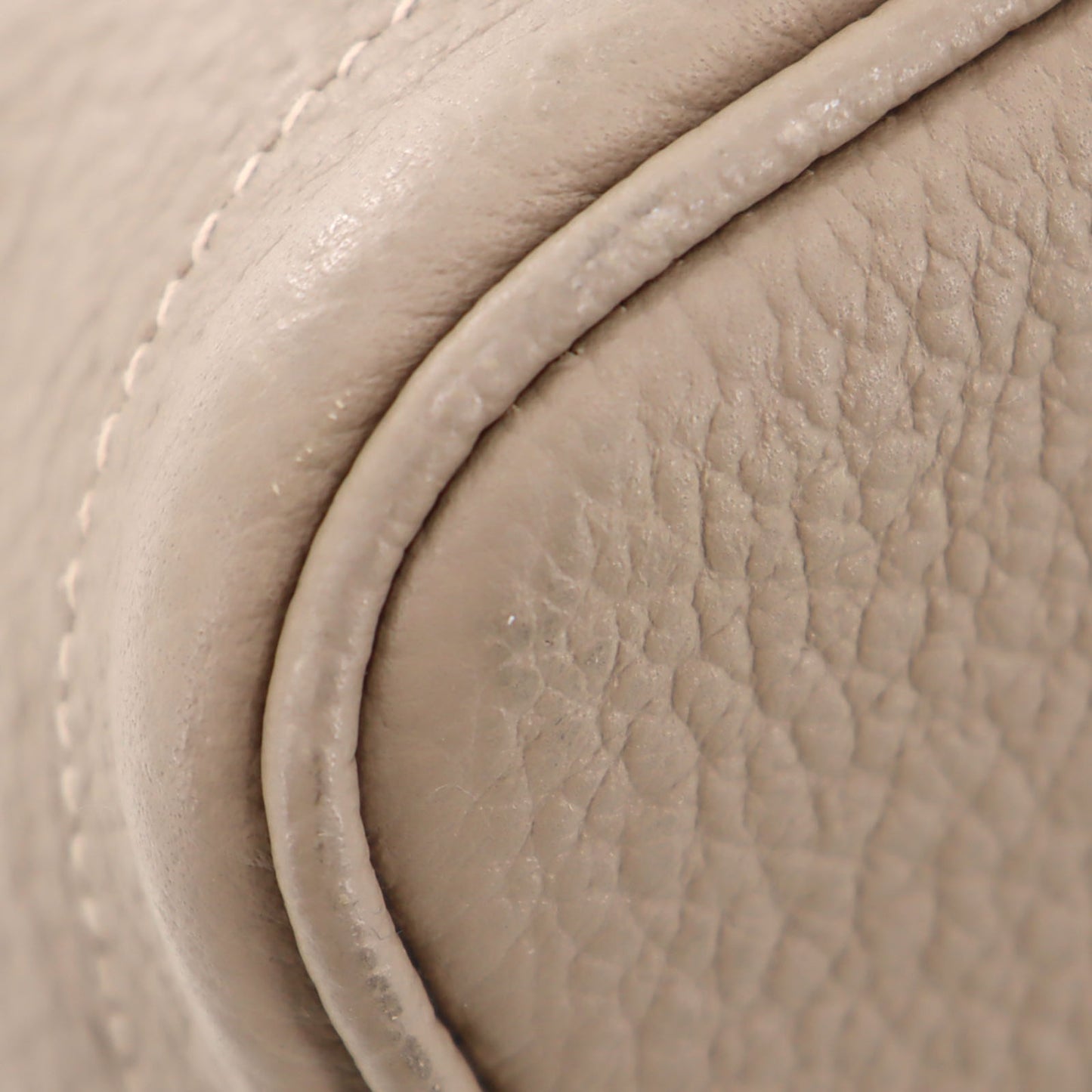 HERMES HandBag Garden Party TPM Beige Negonda Leather #AH705