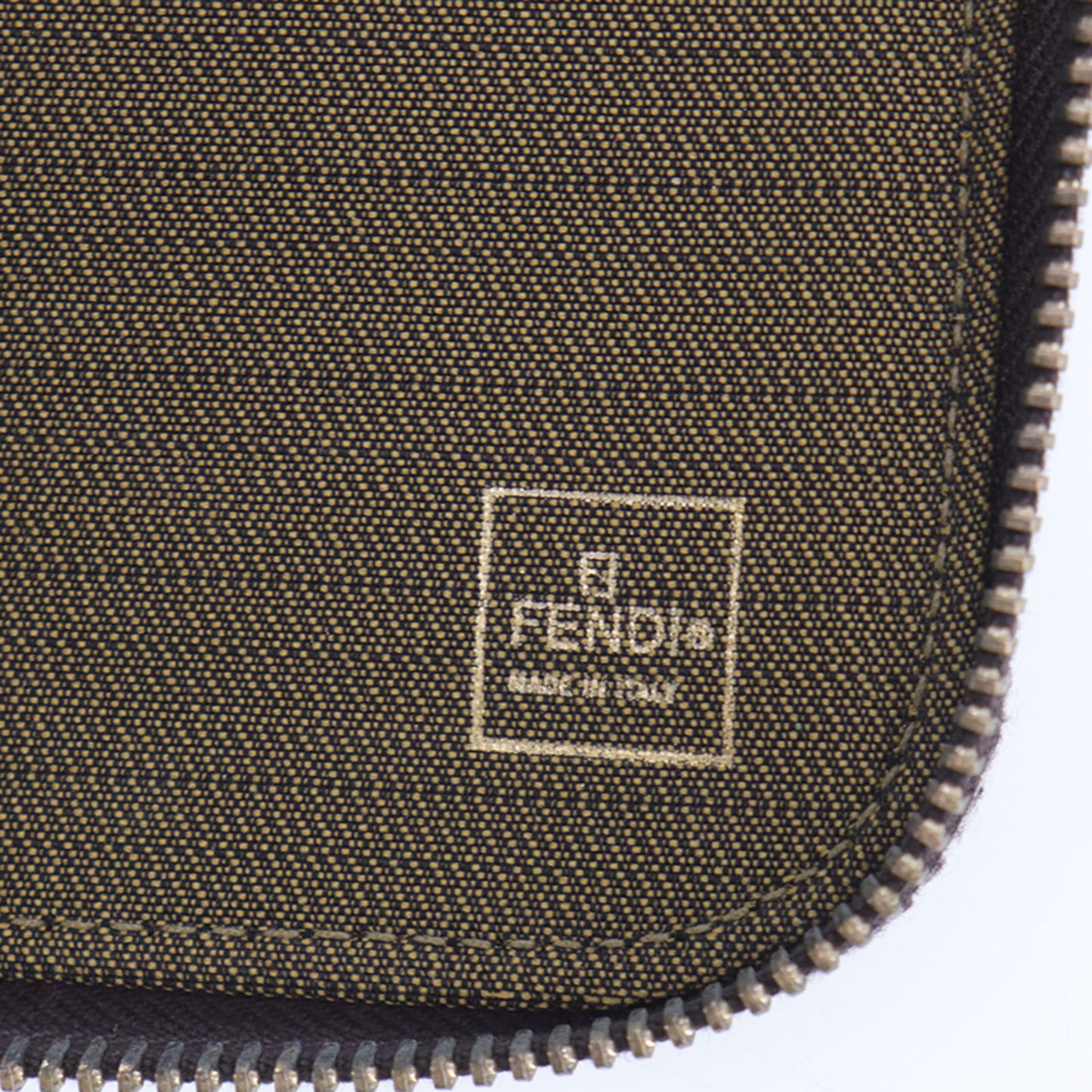 FENDI Zucca CD Case Brown Black Canvas #AH270
