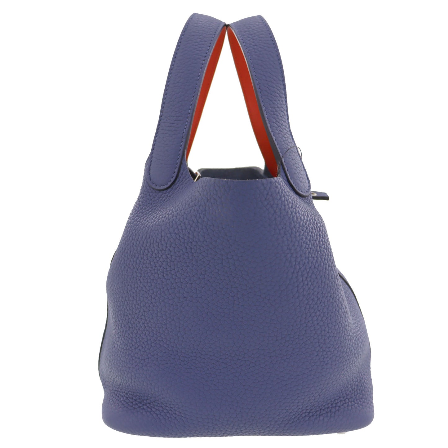Hermes Picotin Lock PM Handbag Bule Navy Taurillon Maurice #AH704