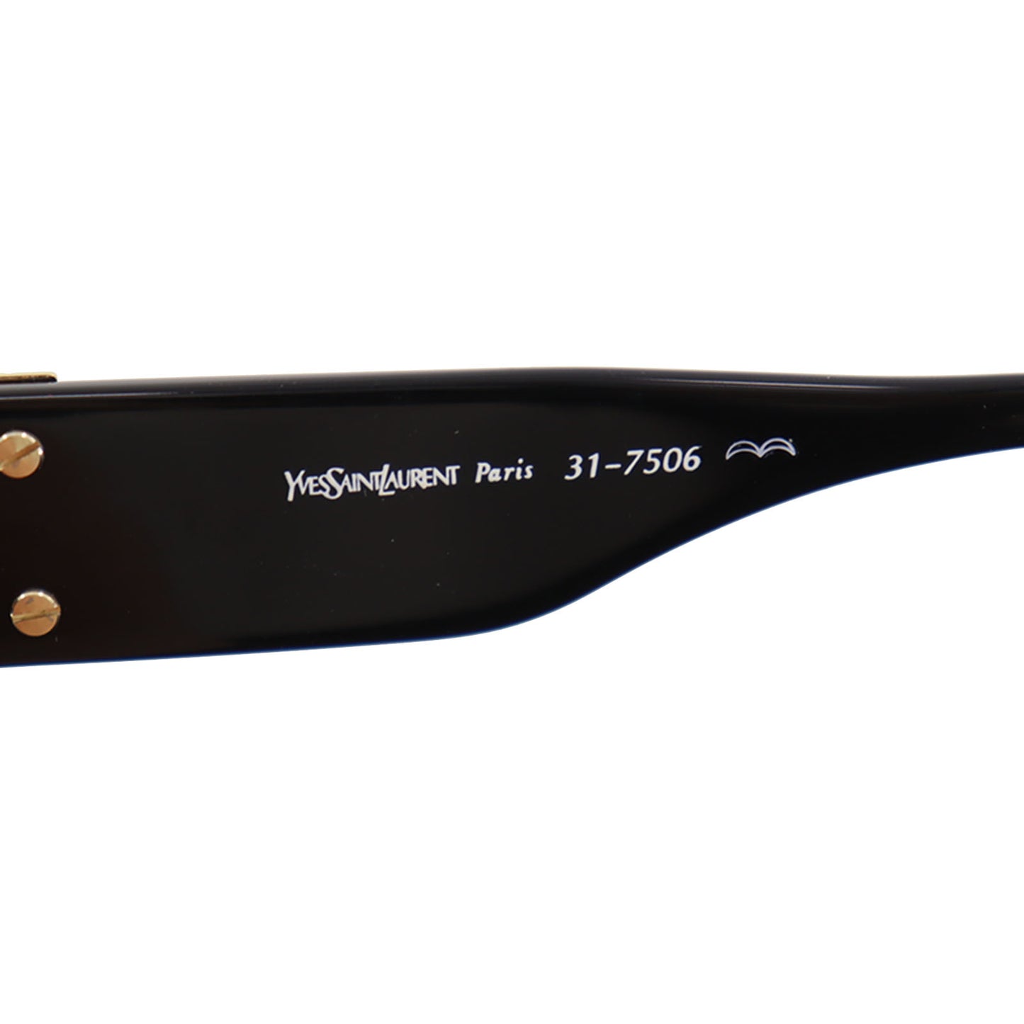 Yves Saint Laurent Sunglasses Black Gold Japan #CH136