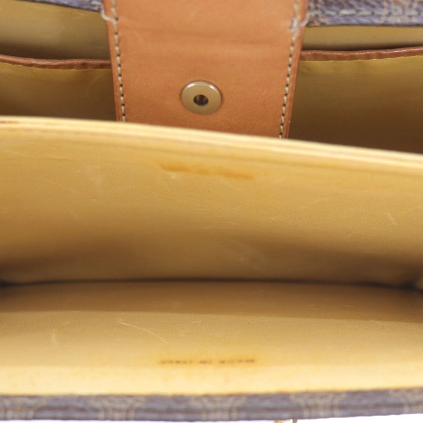 CELINE Horse Carriage Macadam Pattern Shoulder Bag PVC Leather #CY679