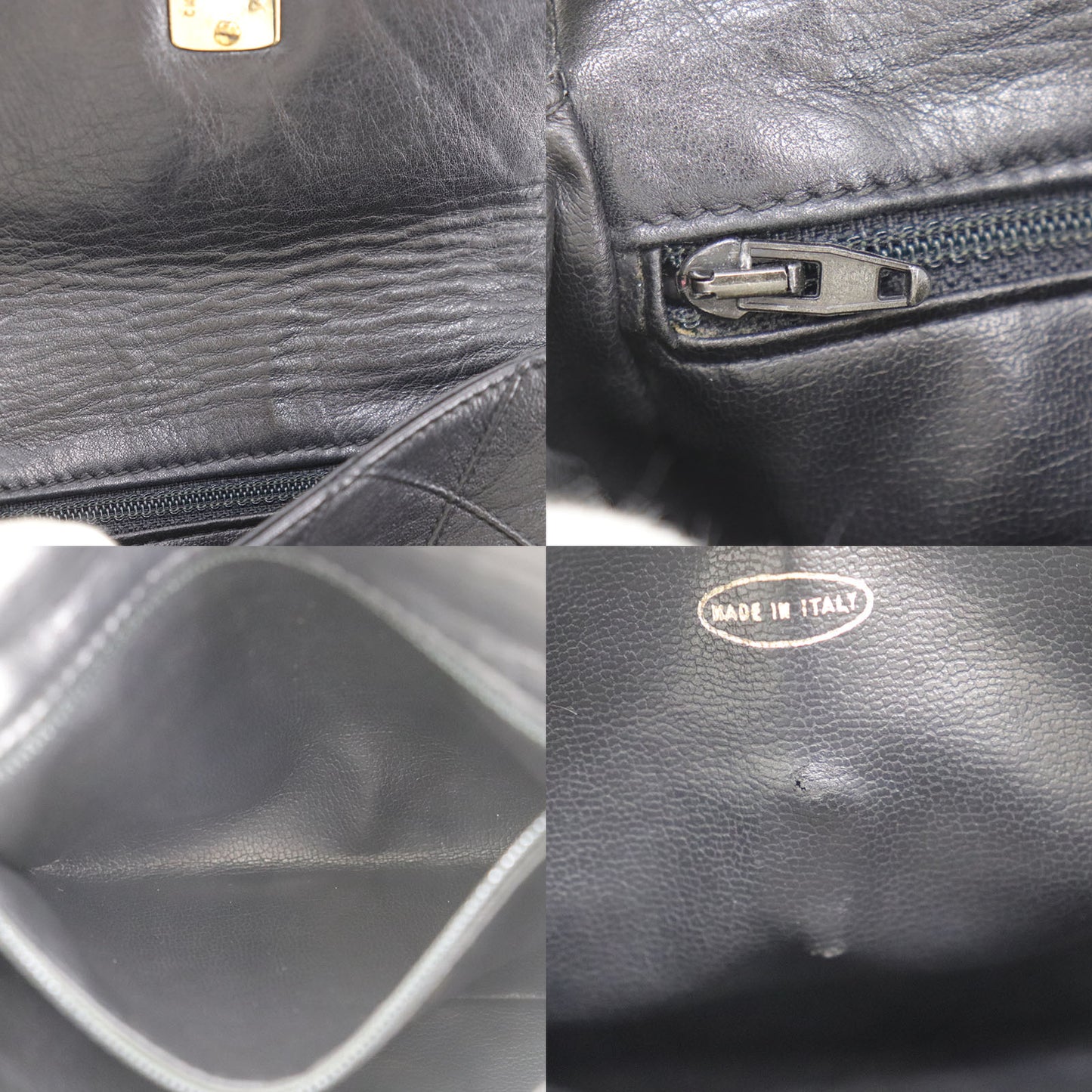 CHANEL Bum Bag Matelasse Lambskin Leather Belt Bag Black #EC582