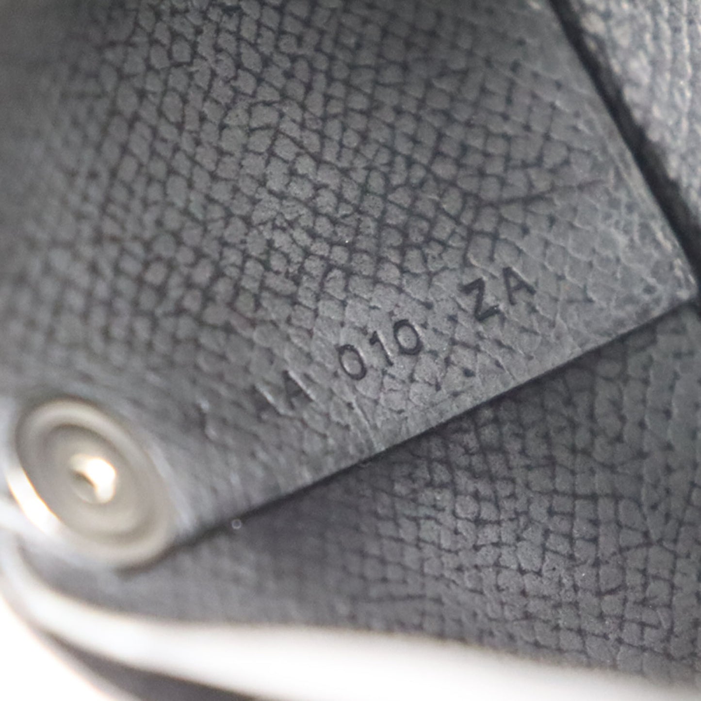 HERMES BASTIA Mini Coin Purse Wallet Black Leather #CK411