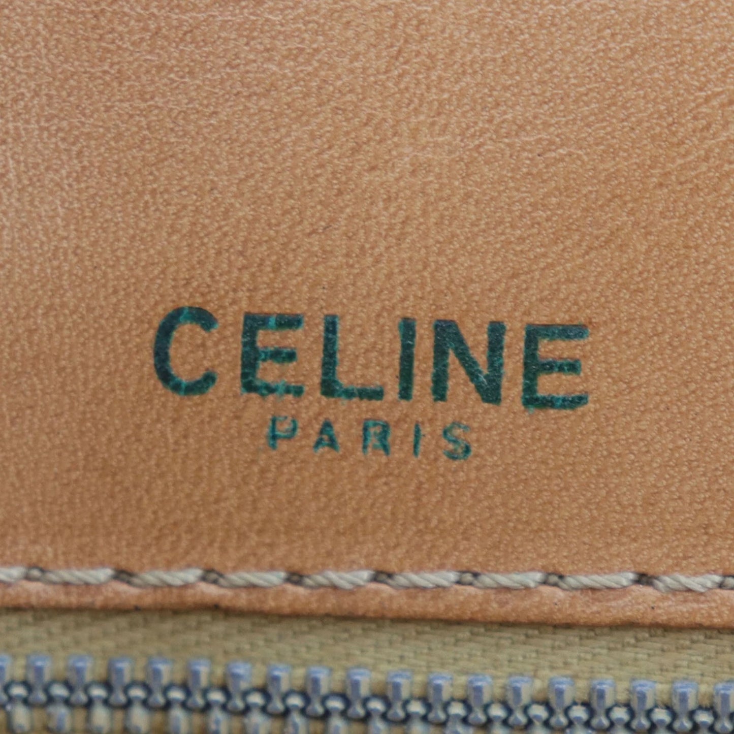 CELINE Horse Carriage Macadam Pattern Shoulder Bag PVC Leather #CY679