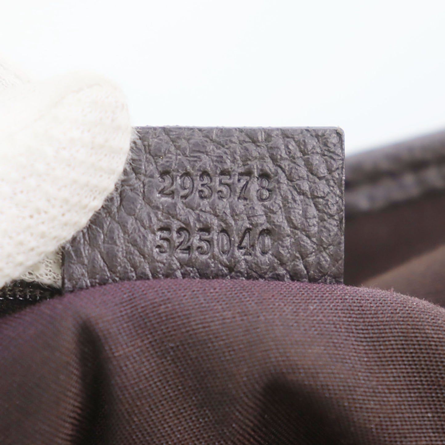 GUCCI Original GG Canvas Handbag Tote Dark Brown #AH621