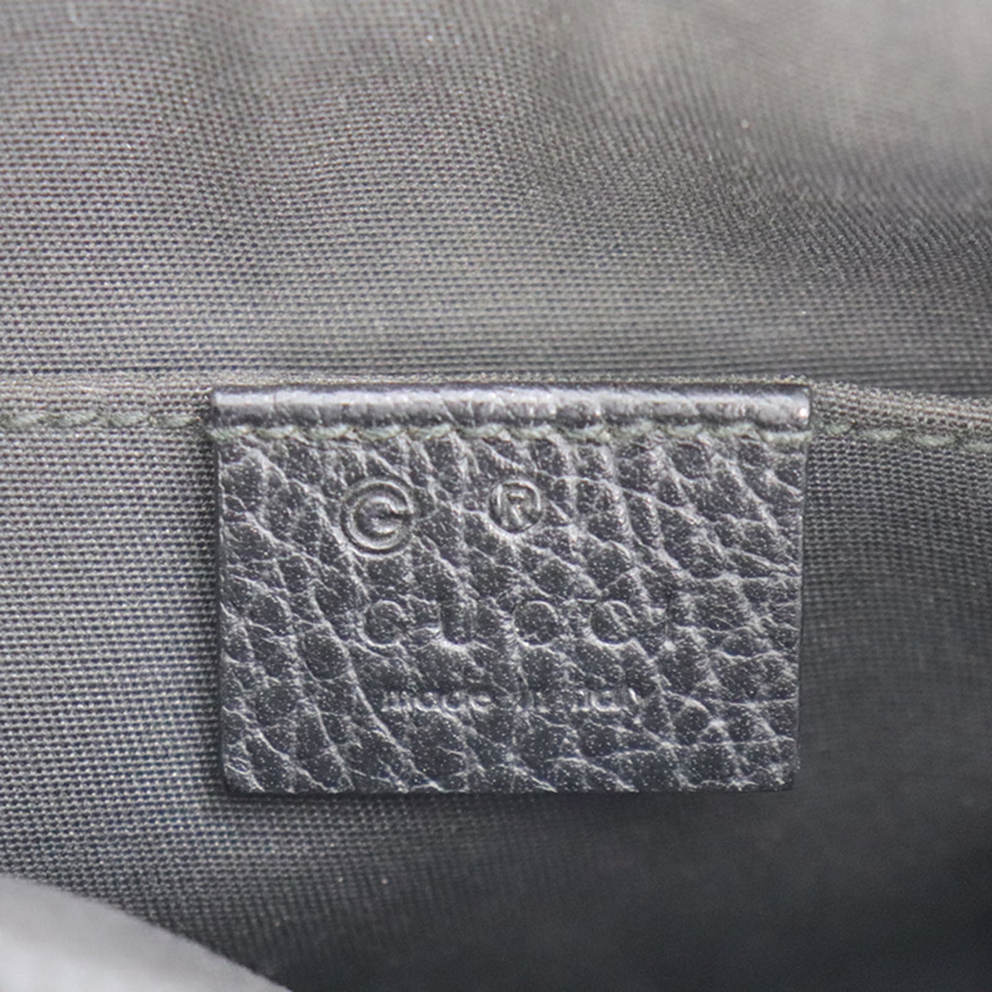 GUCCI Original GG Canvas Ued Crossbody Shoulder Bag Black #AH239