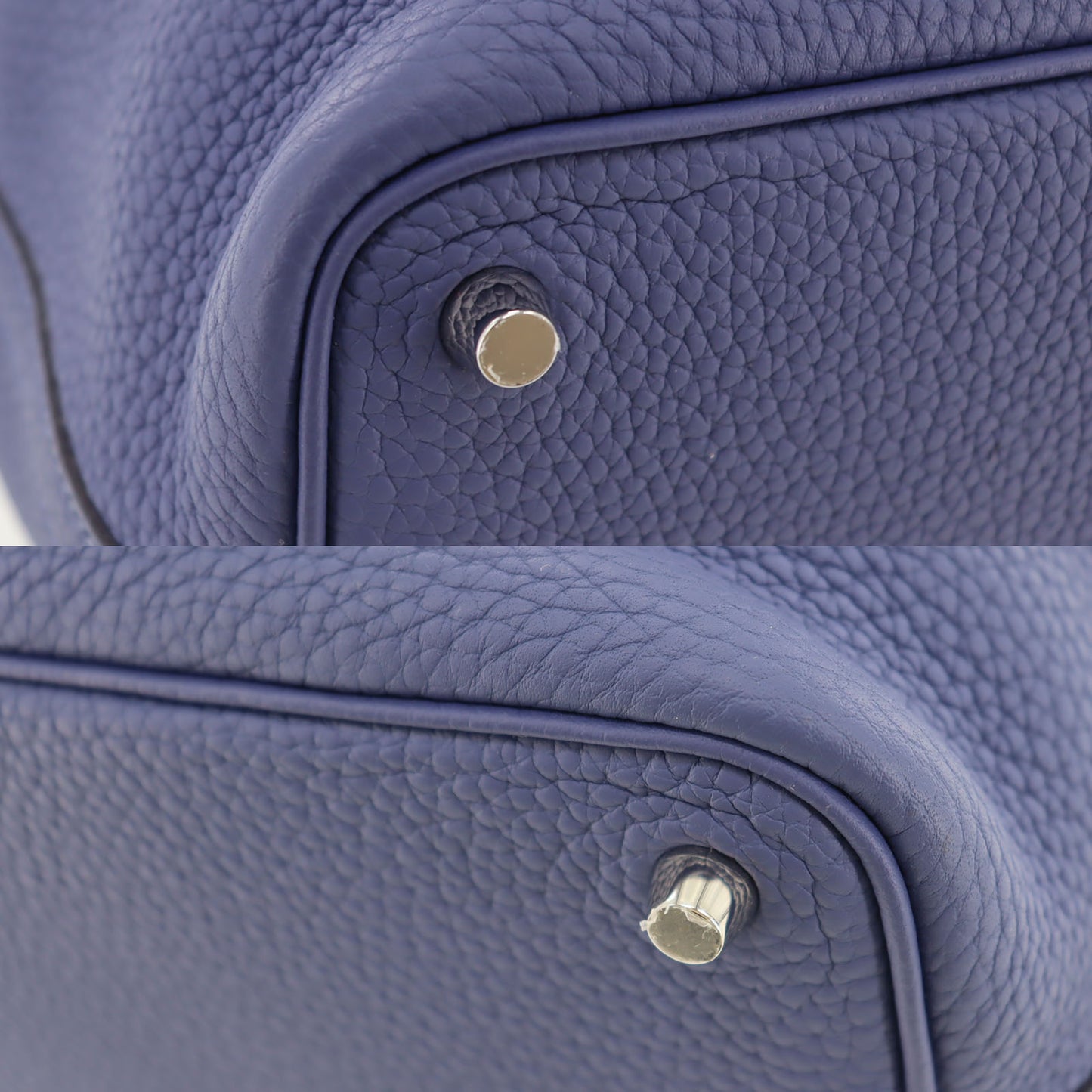 Hermes Picotin Lock PM Handbag Bule Navy Taurillon Maurice #AH704