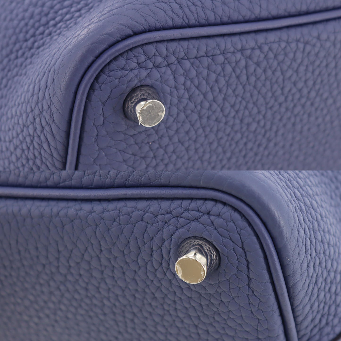 Hermes Picotin Lock PM Handbag Bule Navy Taurillon Maurice #AH704