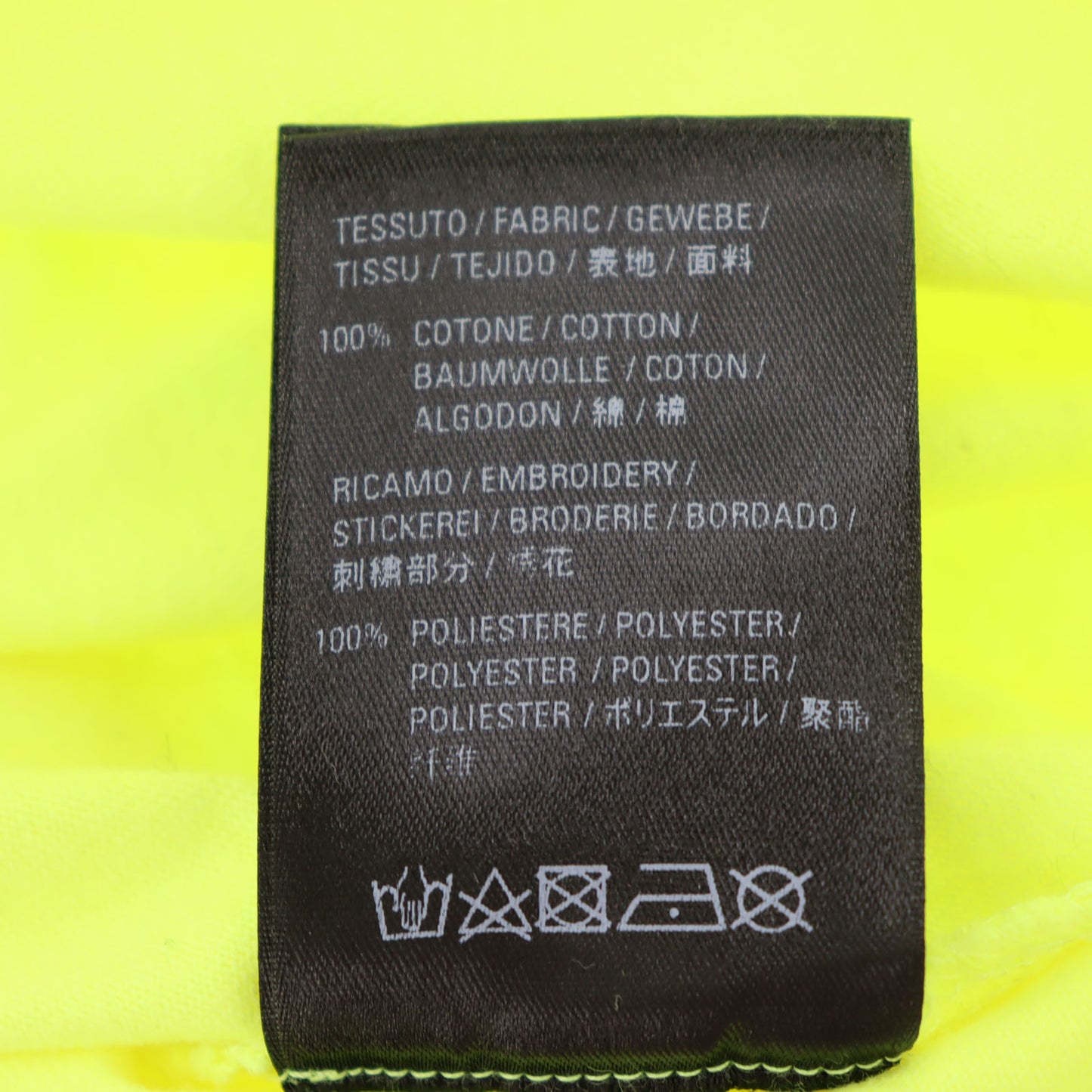 BALENCIAGA Short Sleeve T-shirt Tops XS Gluorescent Yellow #AH677