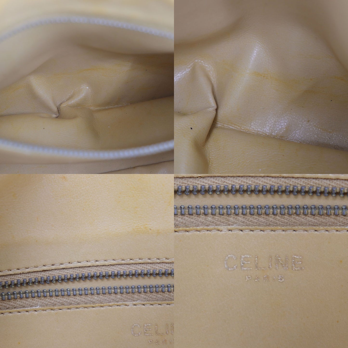 CELINE Handbag Bag Navy Leather #BZ378