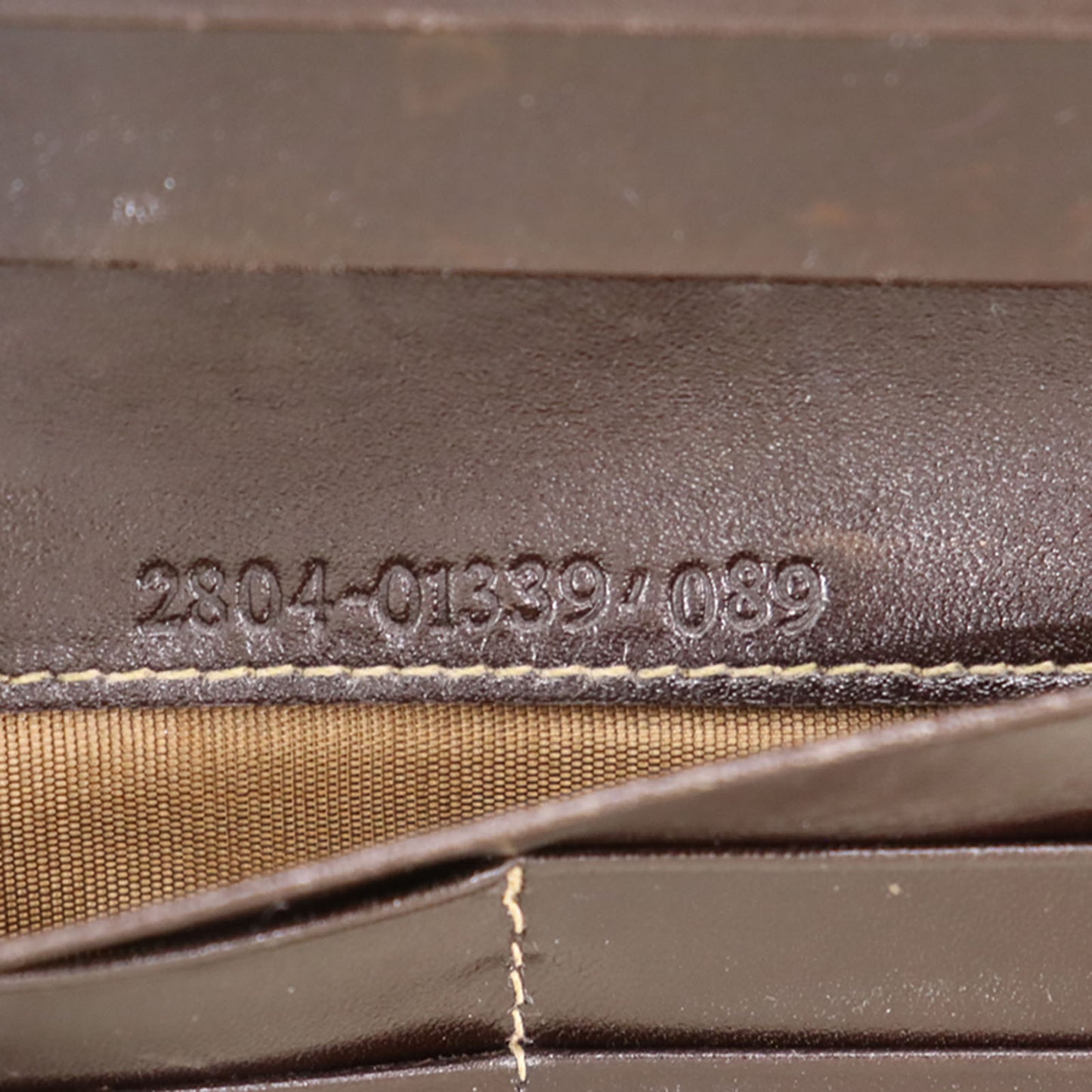 FENDI Zucca Bi-fold Long Wallet Brown Canvas Leather #CN100