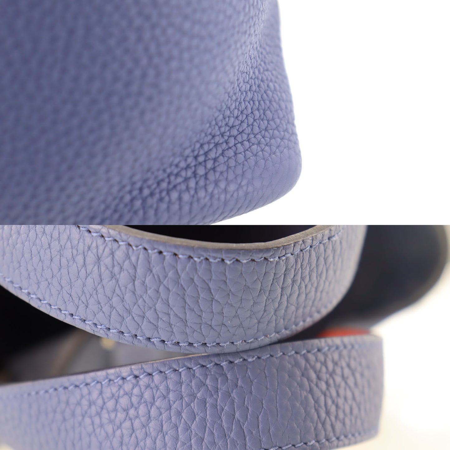 Hermes Picotin Lock PM Handbag Bule Navy Taurillon Maurice #AH704