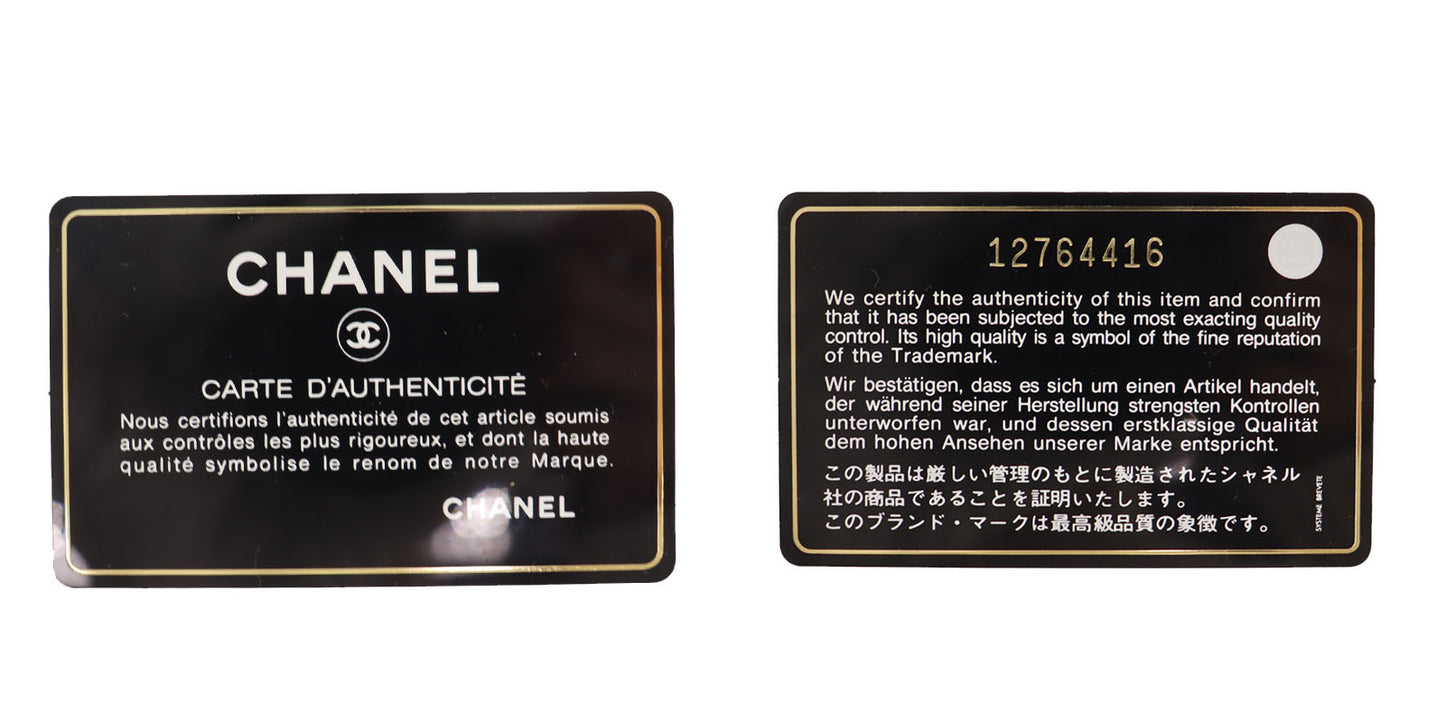 CHANEL Logo Shoulder Tote Bag Leather #CL42