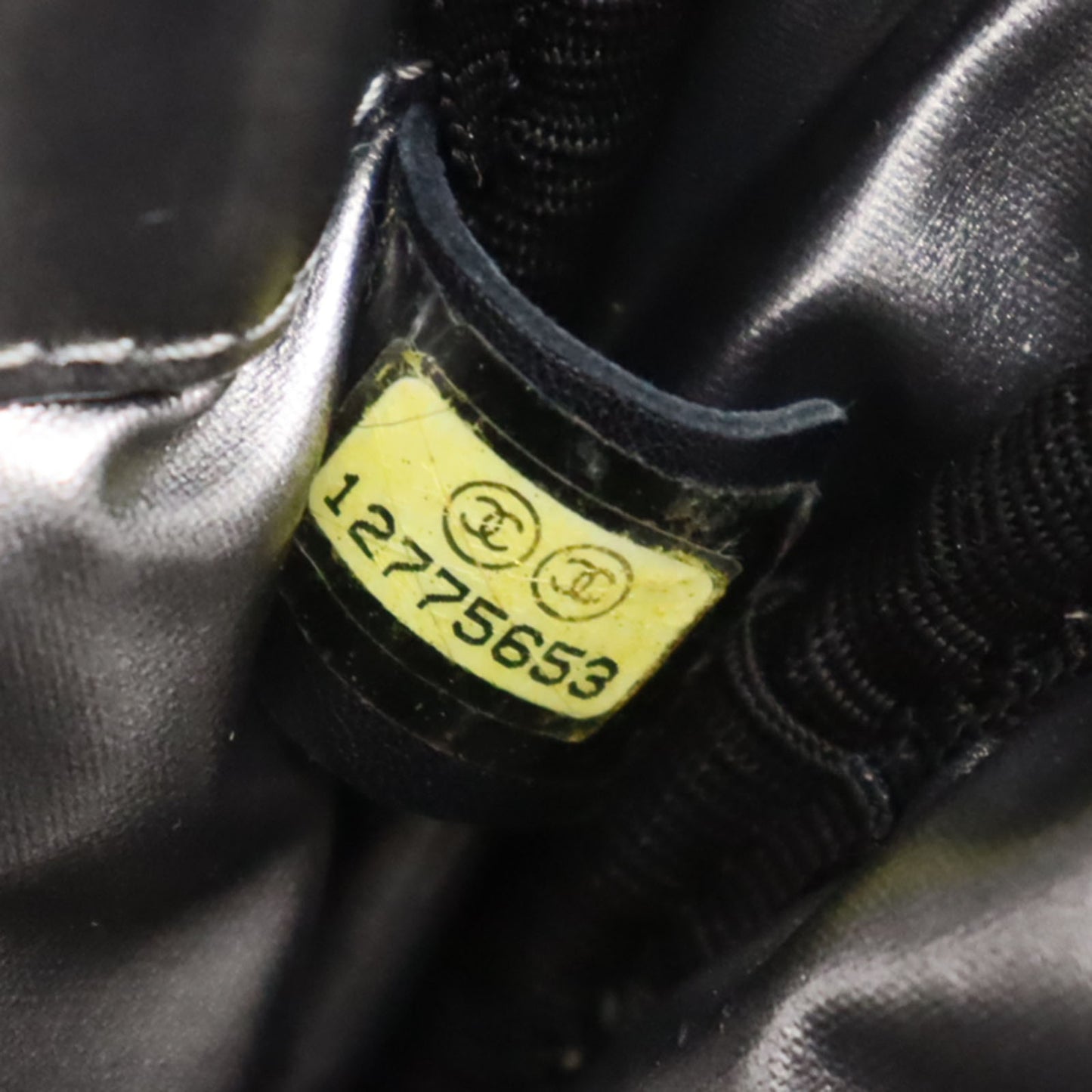 CHANEL Sports Line Crossbody Shoulder Bag Black Nylon Leather #CP936