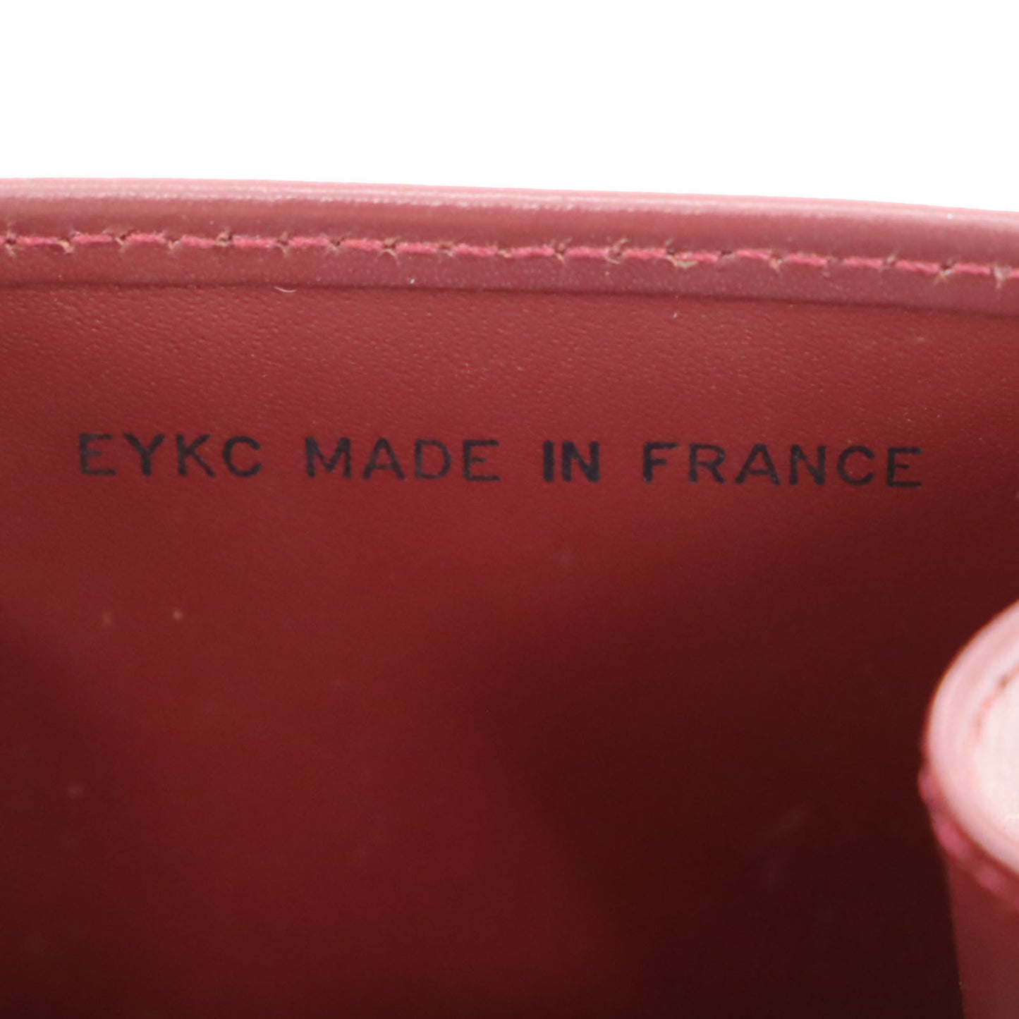 Cartier Logos Must Line Coin Case Bordeaux Leather #AH294