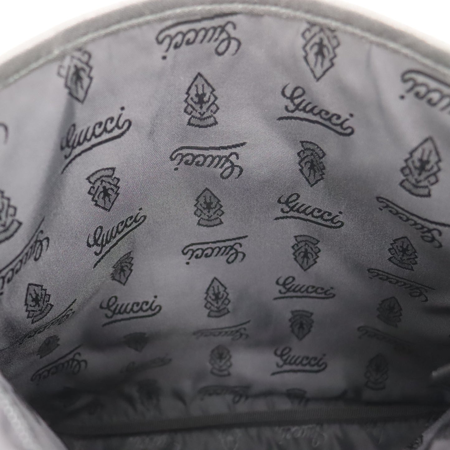 GUCCI Shima Shoulder Bag Black Leather #BS113
