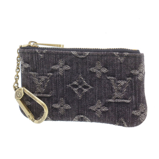 LOUIS VUITTON LV Pochette Cles Coin Purse Monogram Denim M95616 #CY688