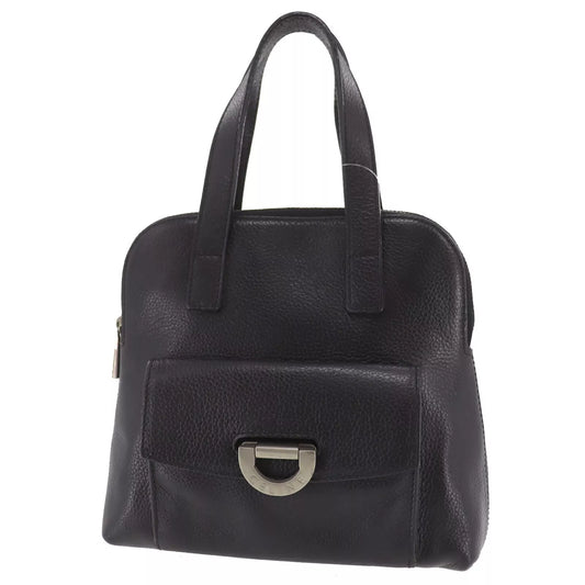 CELINE Handbag Leather Black #AH230