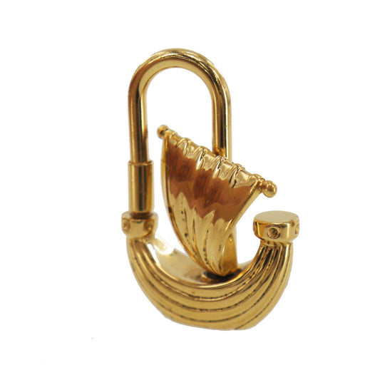 HERMES Cadena Padlock L’ Air de Paris Yacht Gold-Plated #EG986