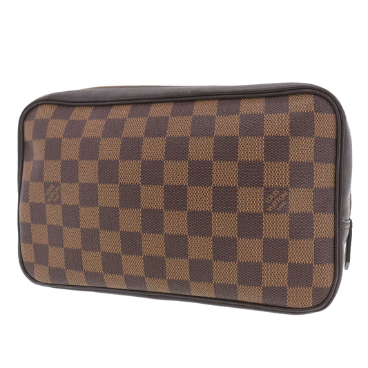 LOUIS VUITTON LV Trousse Toilette Pouch Bag Damier Leather N47623 #CT977