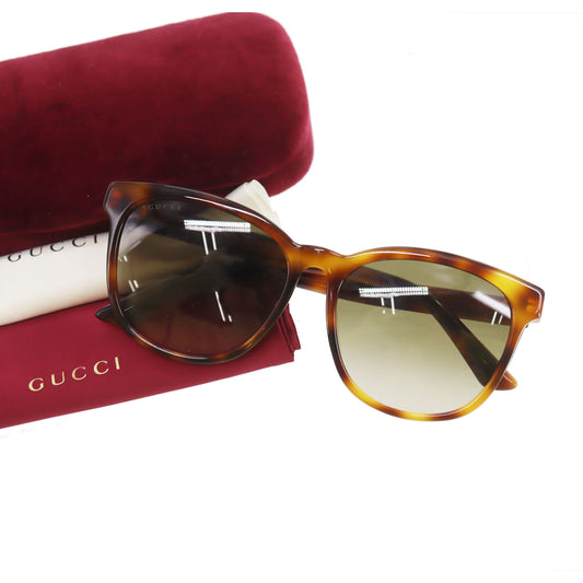 GUCCI Sunglasses Brown Eye Wear 56□17-145 GG0232SK #ED38
