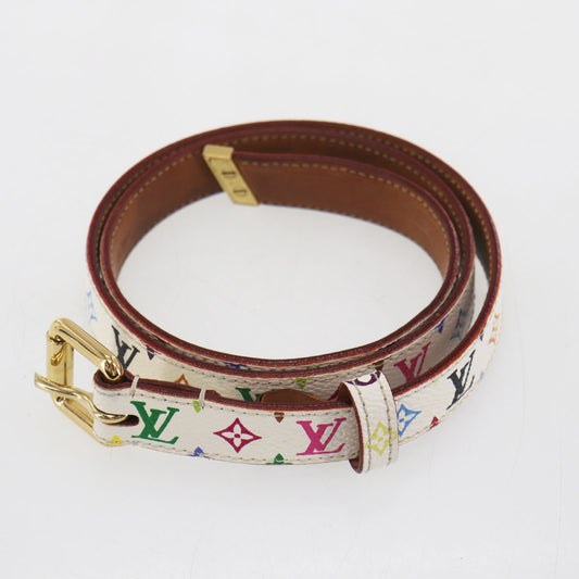 LOUIS VUITTON LV M9272 Multicolor Ceinture Carre White Belt #EG972