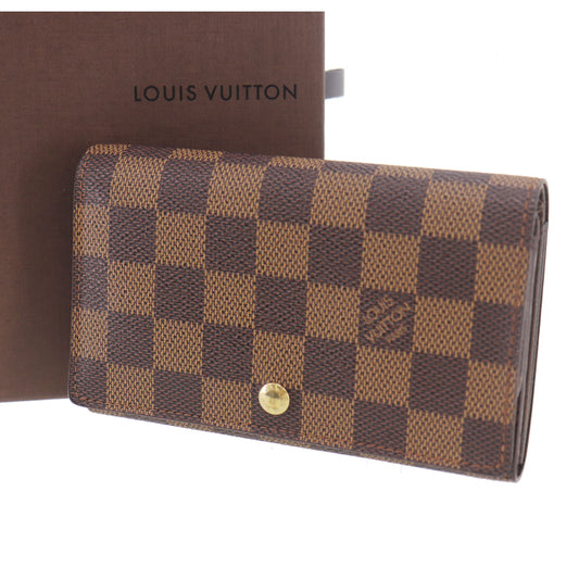 Louis Vuitton LV Damier Bifold Wallet Portemonnaie Billets Tresor N61730 #CS976