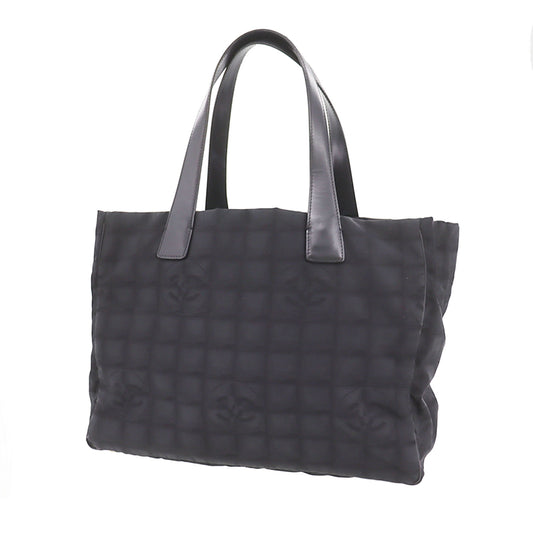 CHANEL New Travel Line Tote Bag Black Nylon #CG704