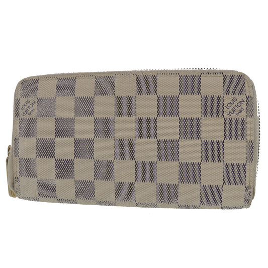 Louis Vuitton LV Zippy Wallet Damier Azur N63503 Vintage #AG510
