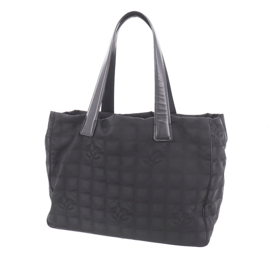 CHANEL New Travel Line Tote Bag Black Nylon #EH49