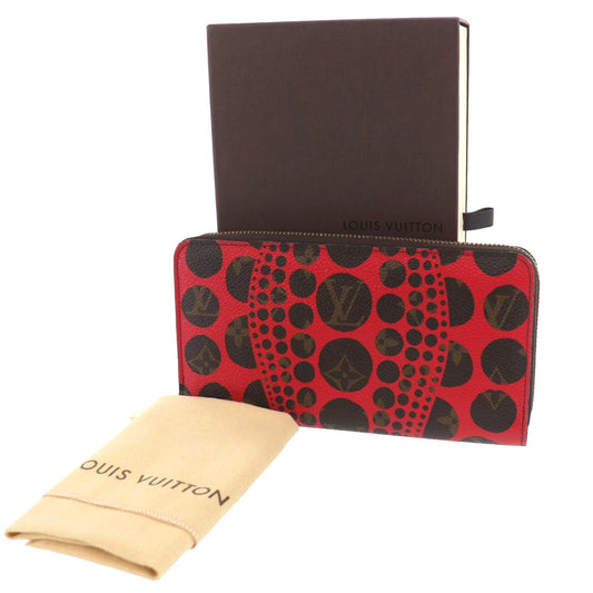 LOUIS VUITTON LV Pumpkin Dot Zippy Wallet Monogram Leather M60450 EG484