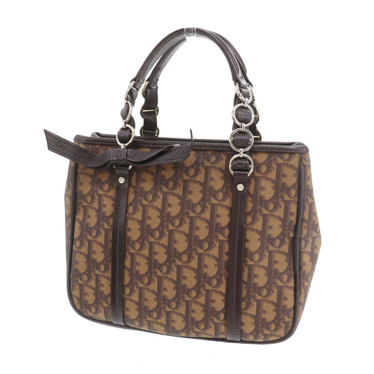 Christian Dior Trotter Handbag Brown PVC #CT20