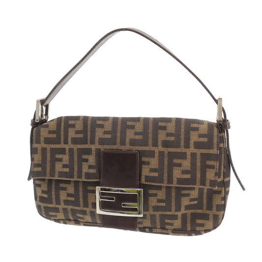 FENDI Zucca Mamma Bucket Handbag Brown #CO753