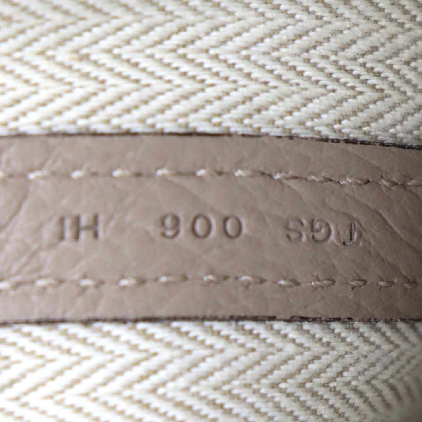 HERMES HandBag Garden Party TPM Beige Negonda Leather #AH705