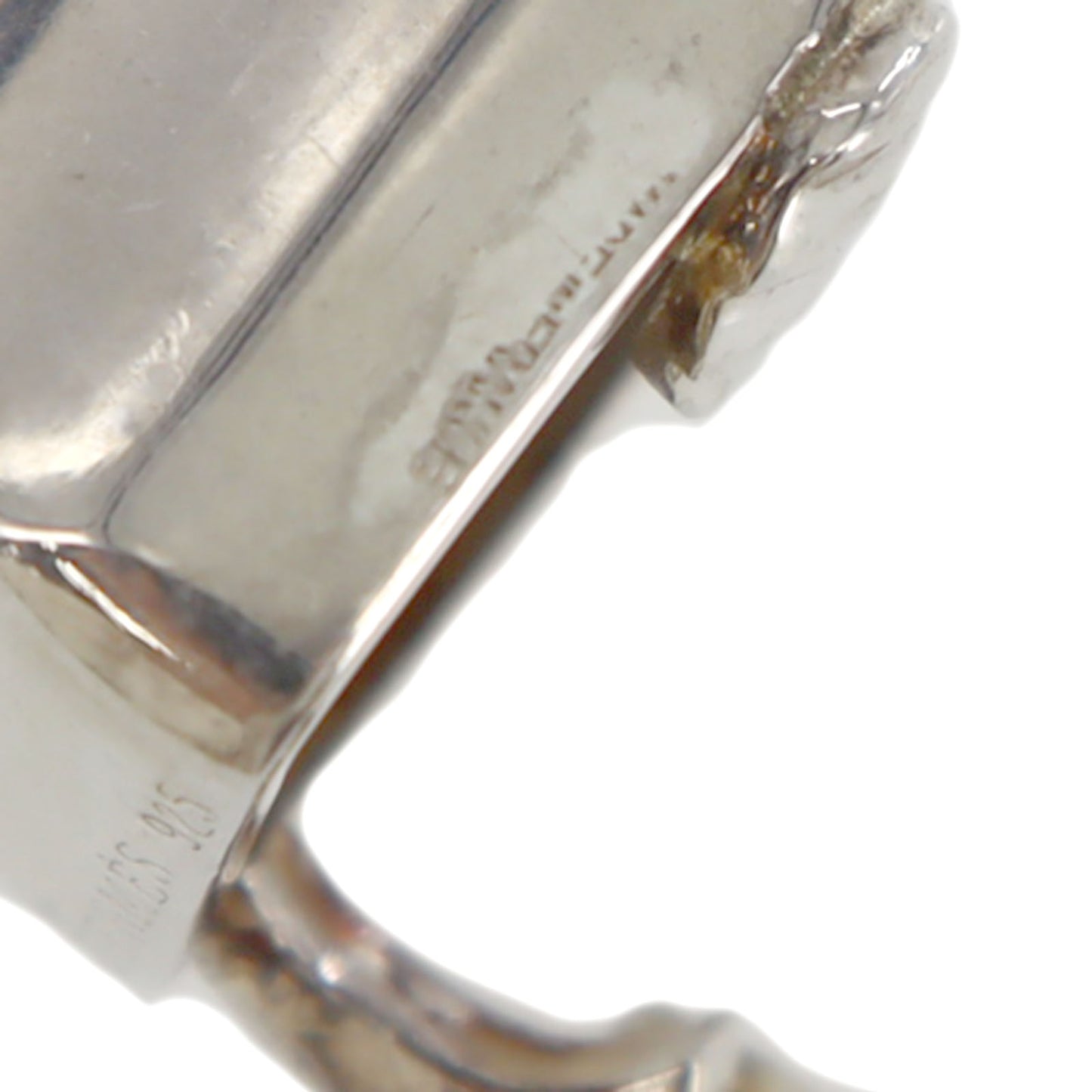 HERMES Medor Studs Earrings Silver Clip-On #AH155
