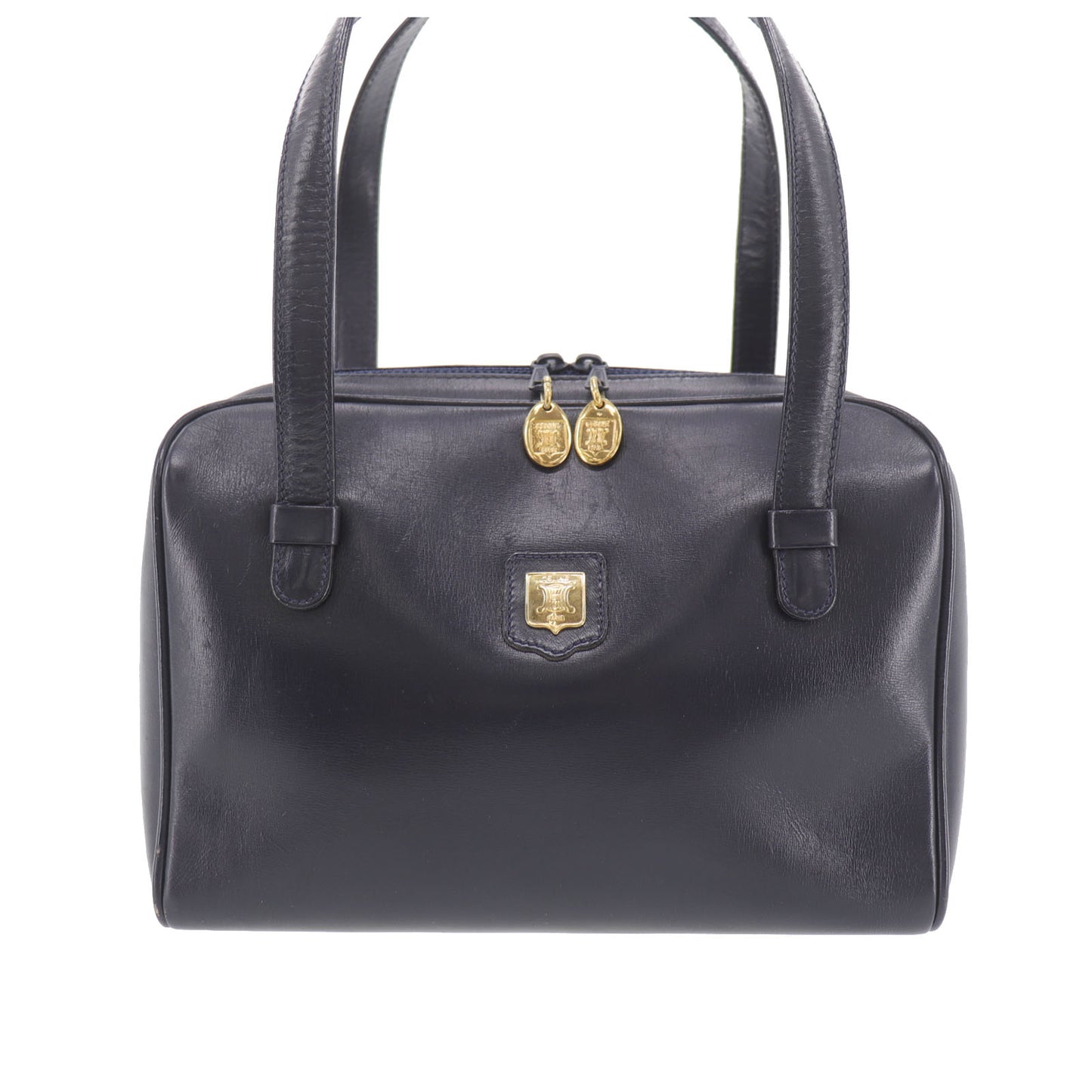 CELINE Handbag Bag Navy Leather #BZ378