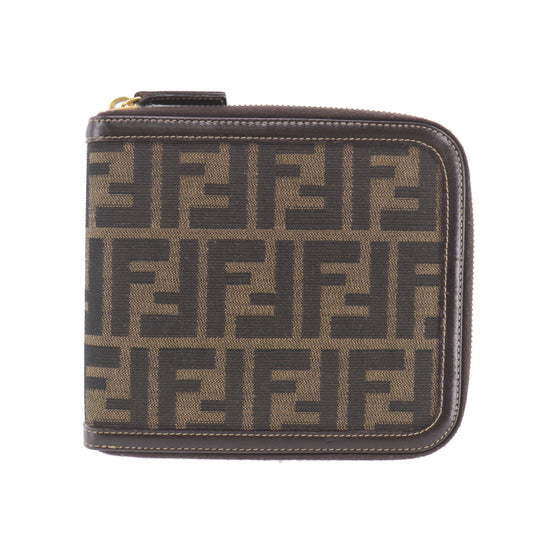 FENDI Zucca CD Case Brown Black Canvas #AH270