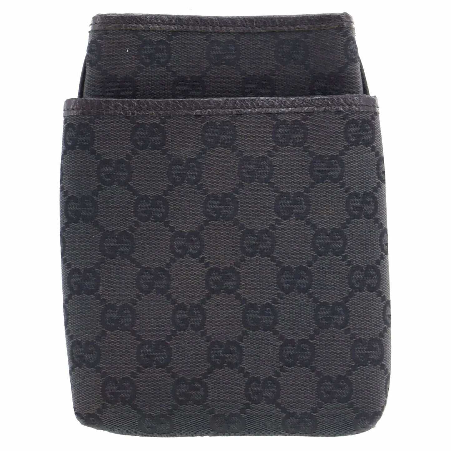 GUCCI Original GG Canvas Web Strip Shoulder Bag Black #AH324