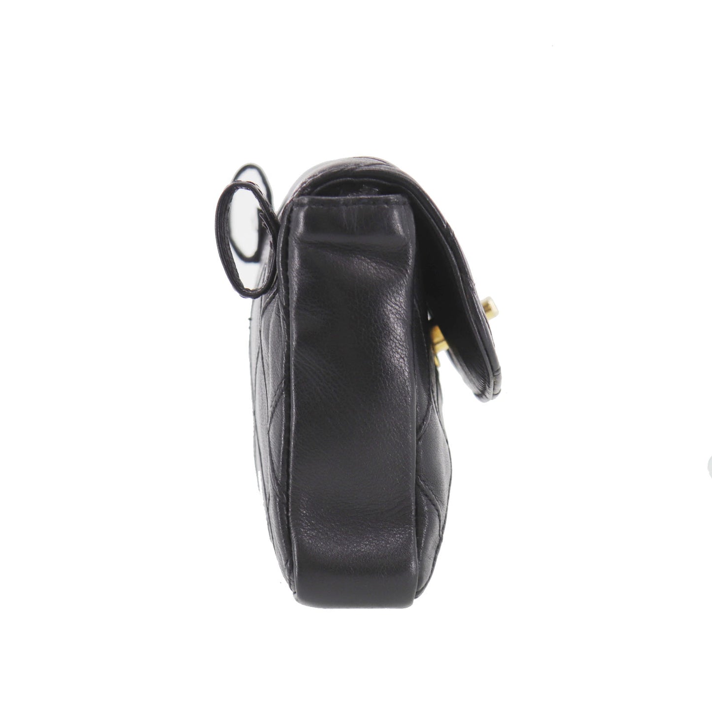 CHANEL Bum Bag Matelasse Lambskin Leather Belt Bag Black #EC582