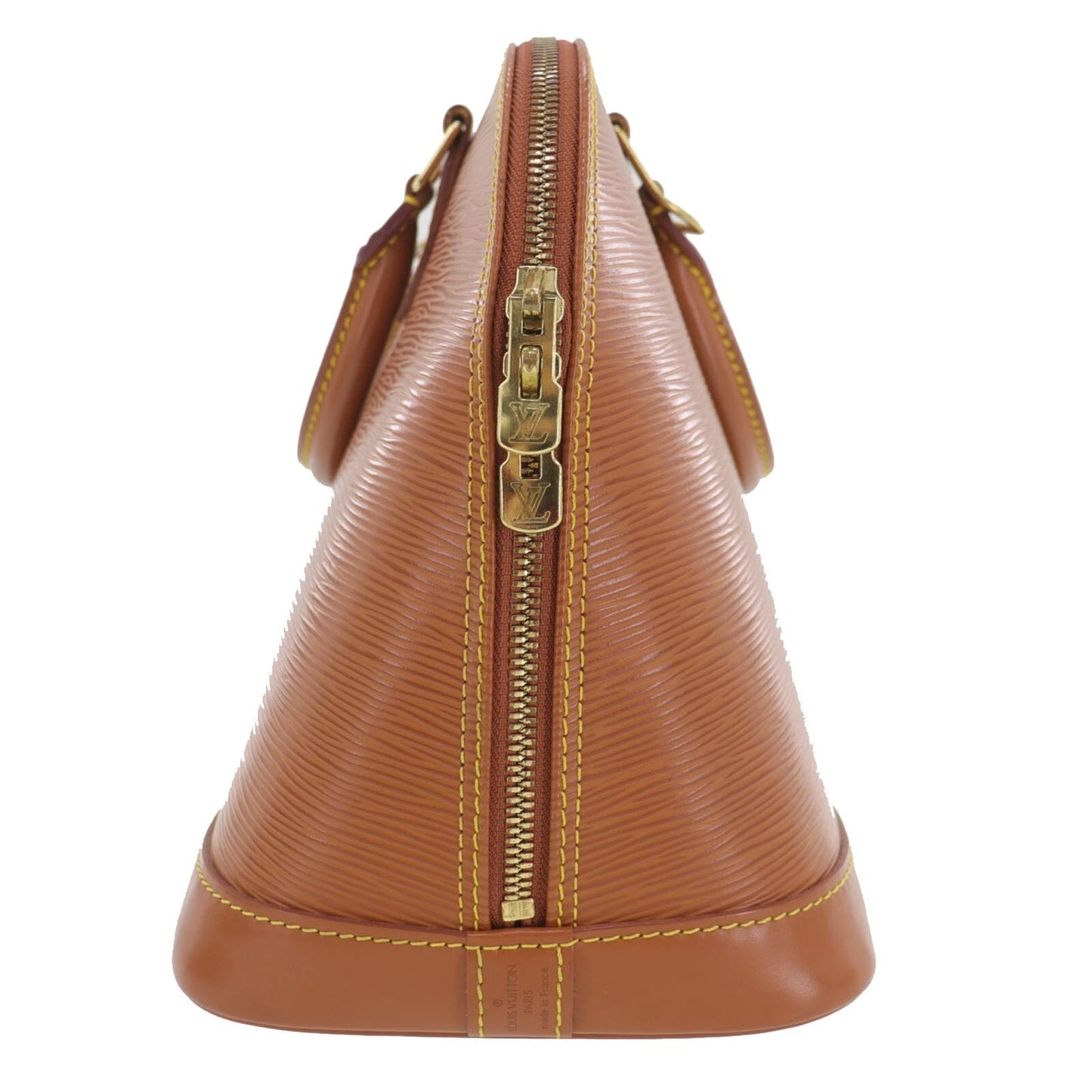 LOUIS VUITTON LV Alma PM Handbag Epi Leather Brown M54148 #DA584