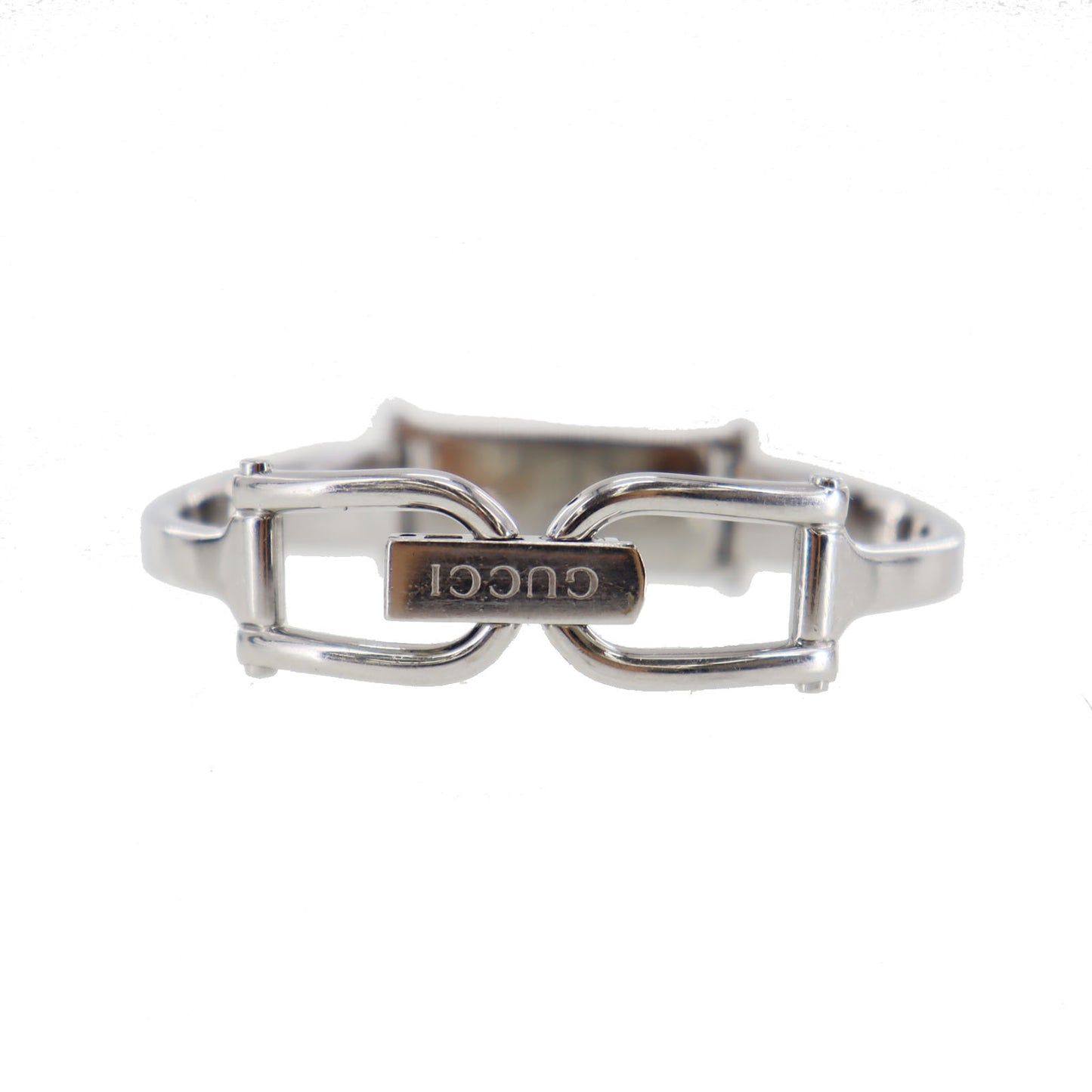 Gucci 1500L Bangle Watch Silver Light Blue Stainless Steel #CF95