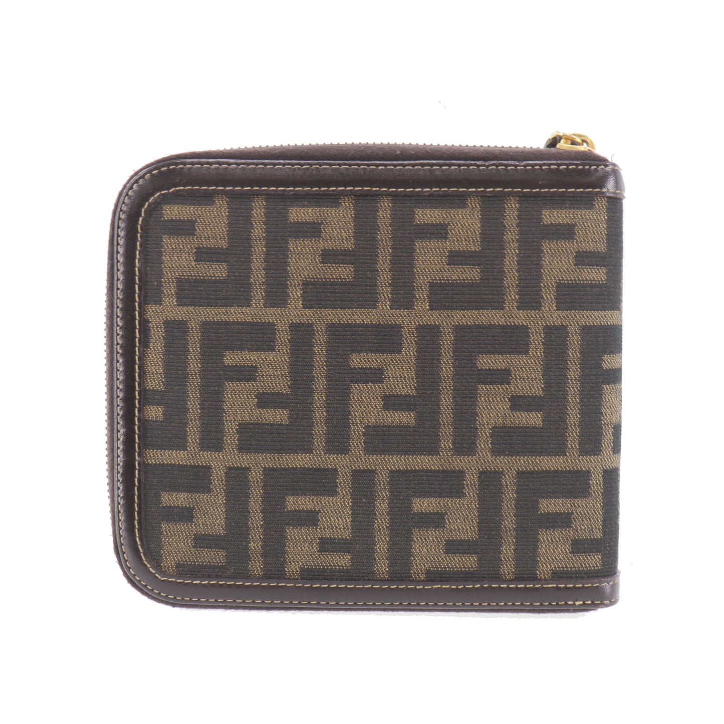 FENDI Zucca CD Case Brown Black Canvas #AH270