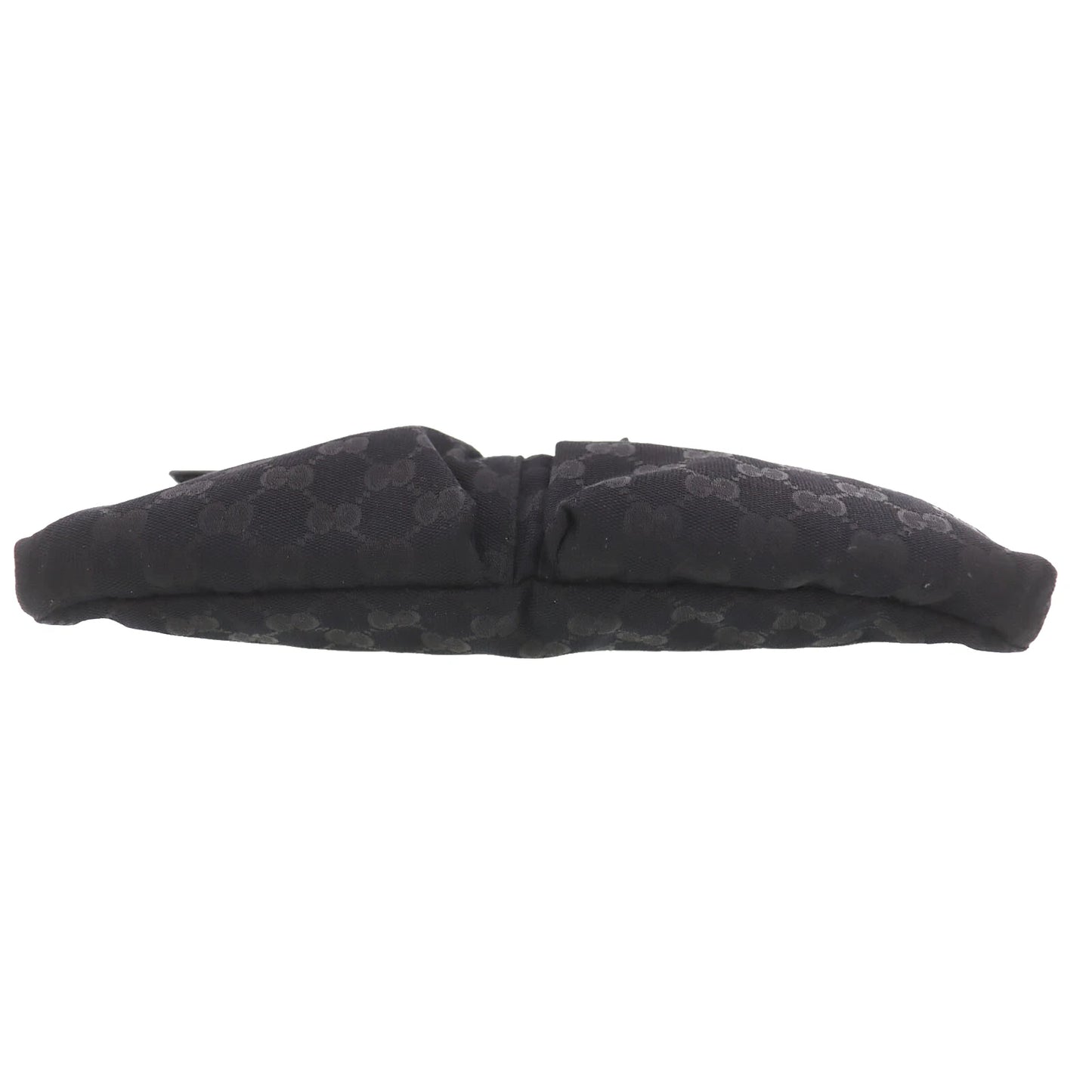 GUCCI Original GG Canvas Fanny Pack Waist Bag Black Canvas #BT121