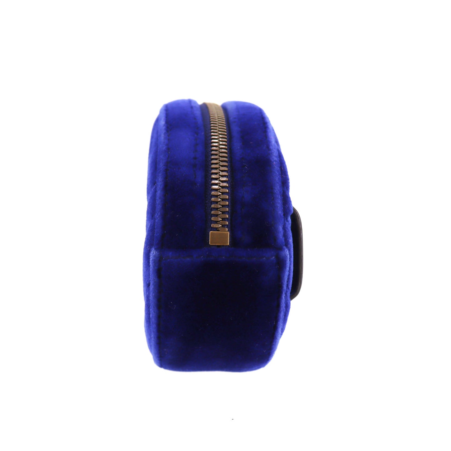 GUCCI GG Marmont Funny Pack Belt Bag Blue Velor #AH709