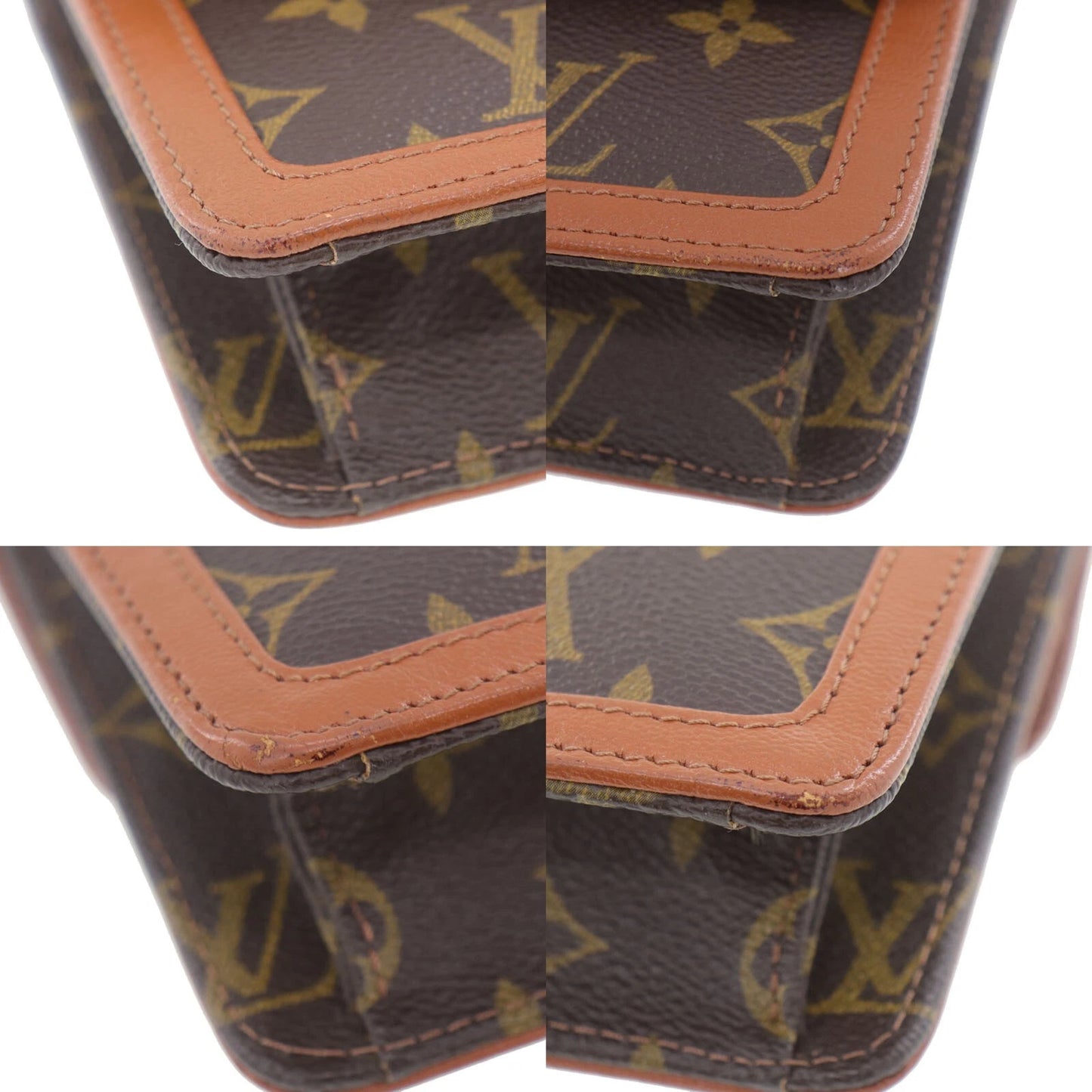 LOUIS VUITTON LV Pochette Dam GM Clutch Bag Monogram Leather M51812 EF744