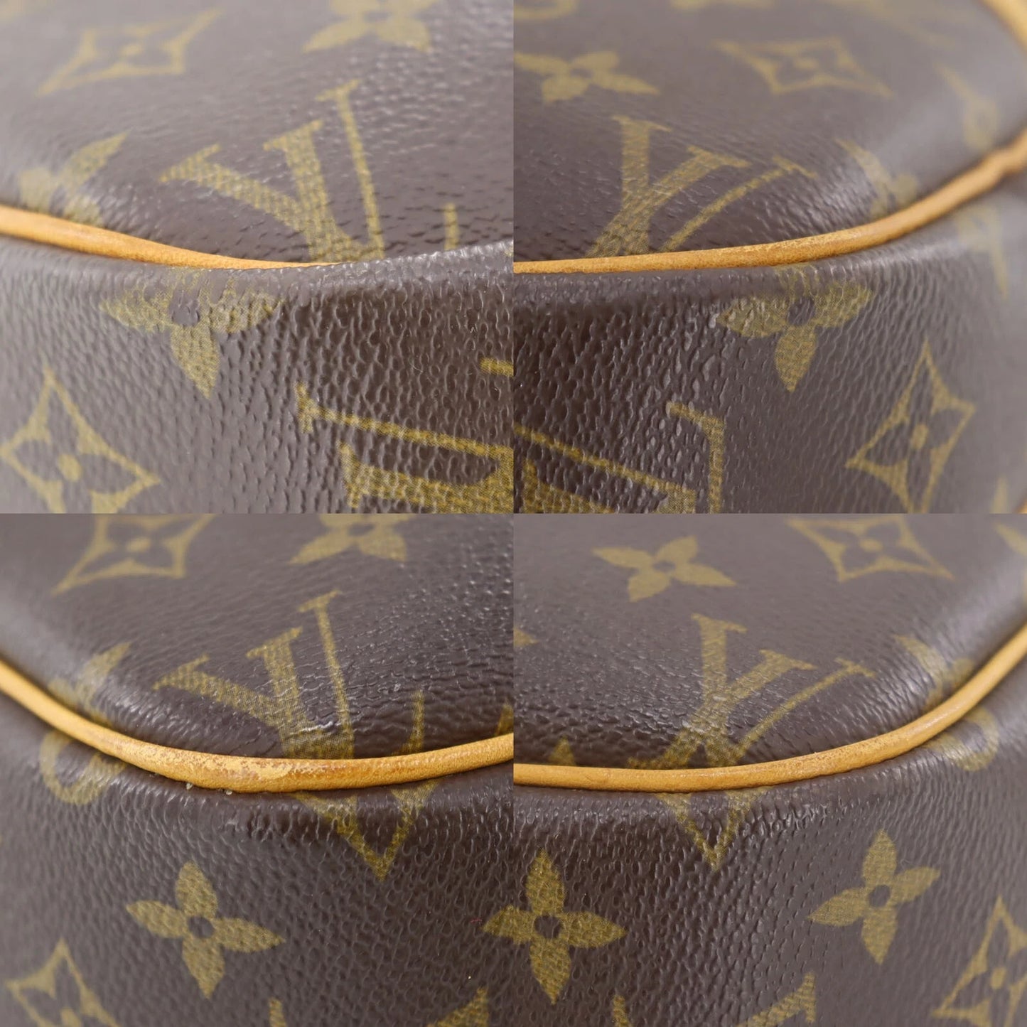 LOUIS VUITTON LV Reporter PM Shoulder Bag Monogram Leather M45254 #BO87