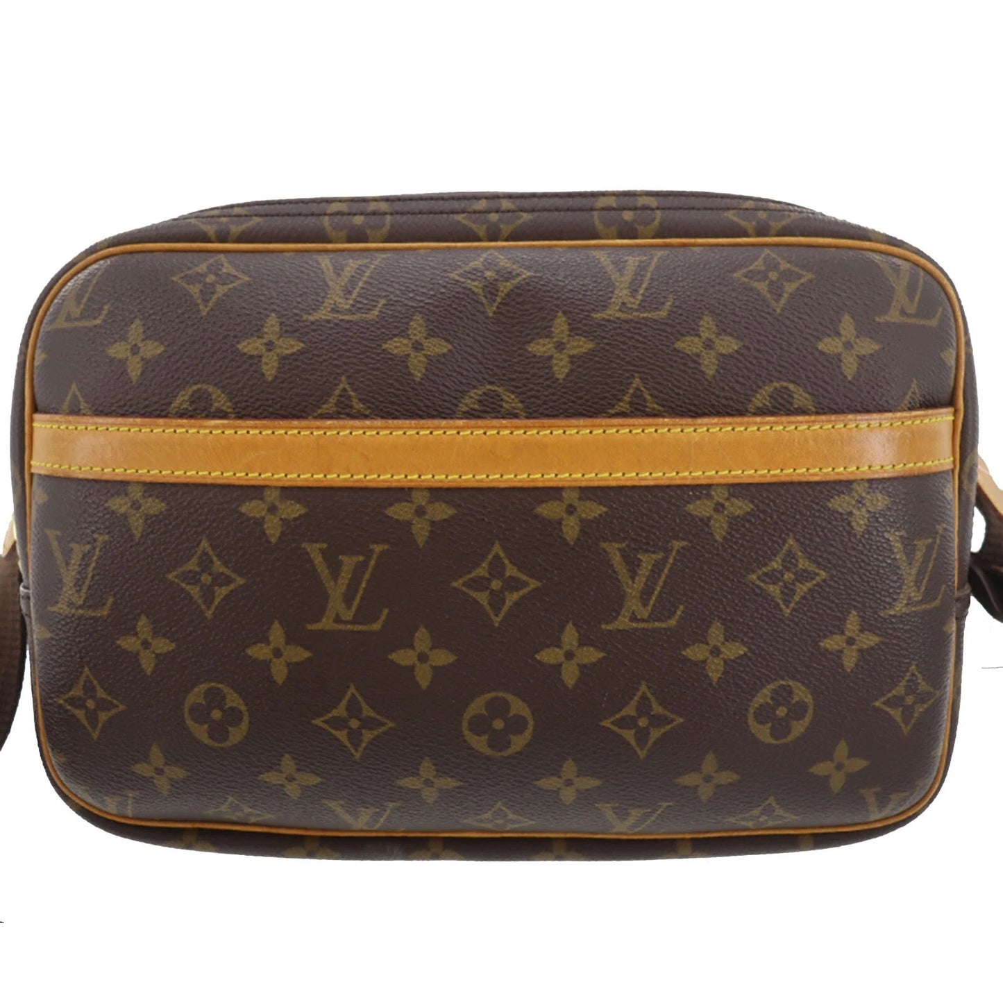 LOUIS VUITTON LV Reporter PM Shoulder Bag Monogram Leather M45254 #BO87