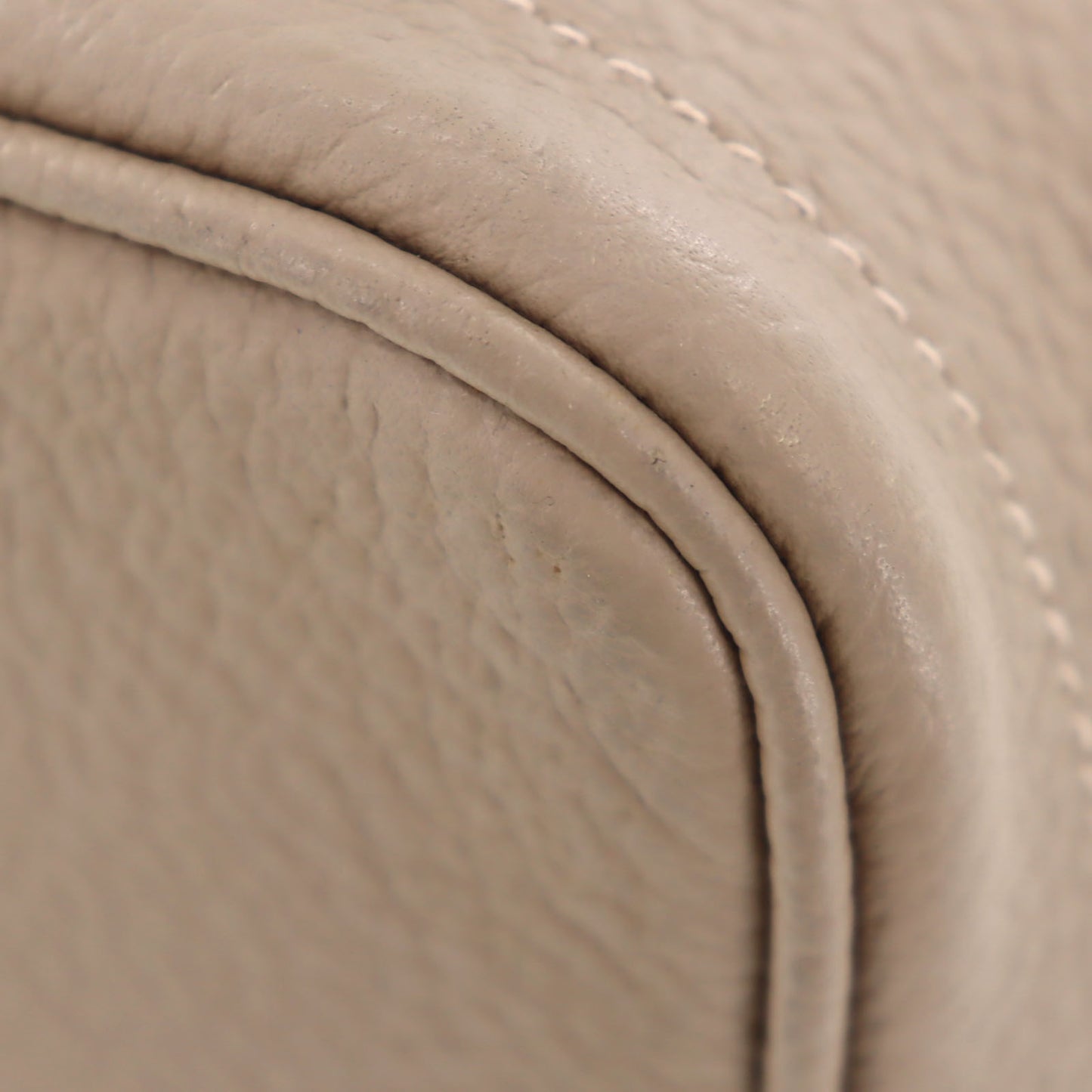HERMES HandBag Garden Party TPM Beige Negonda Leather #AH705