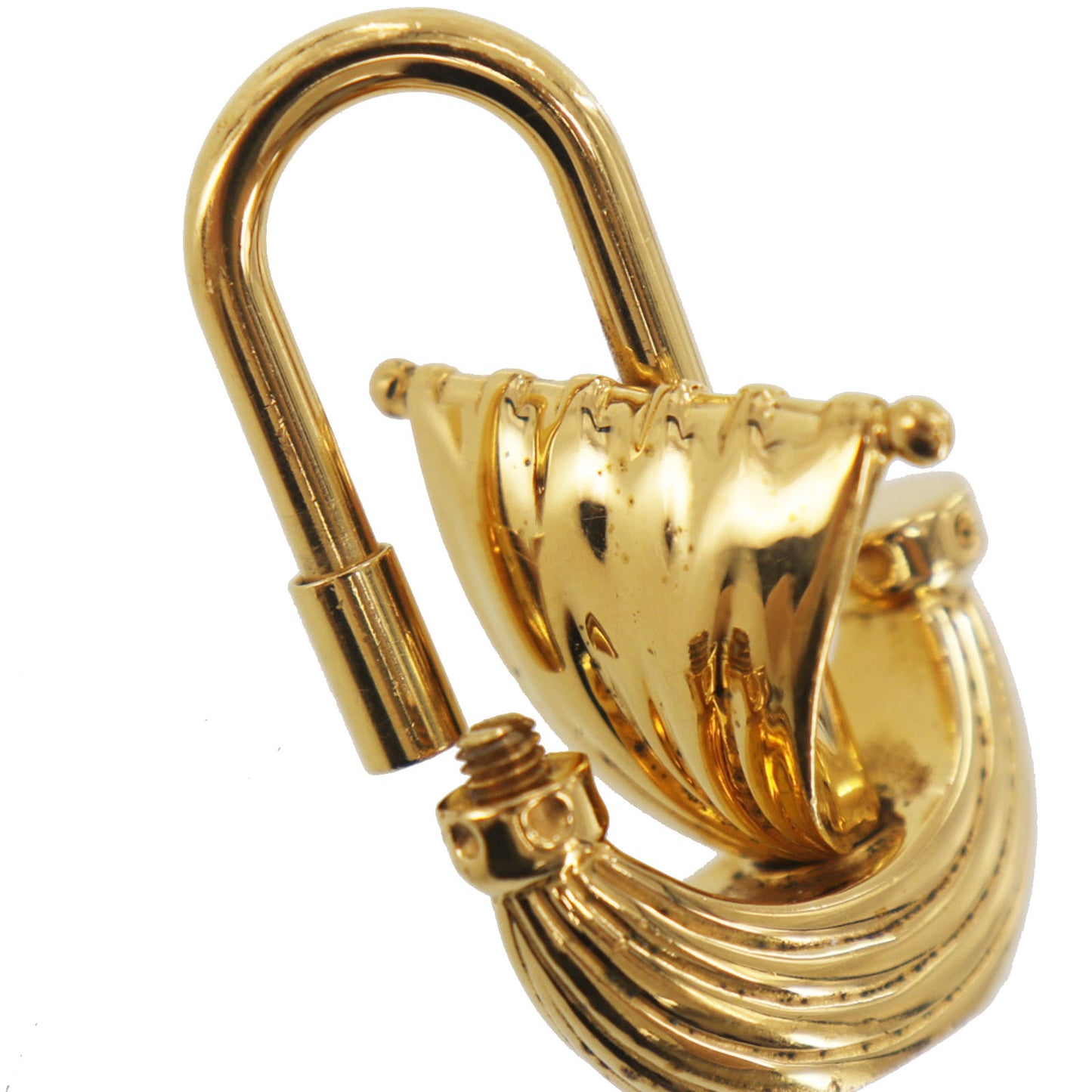 HERMES Cadena Padlock L’ Air de Paris Yacht Gold-Plated #EG986