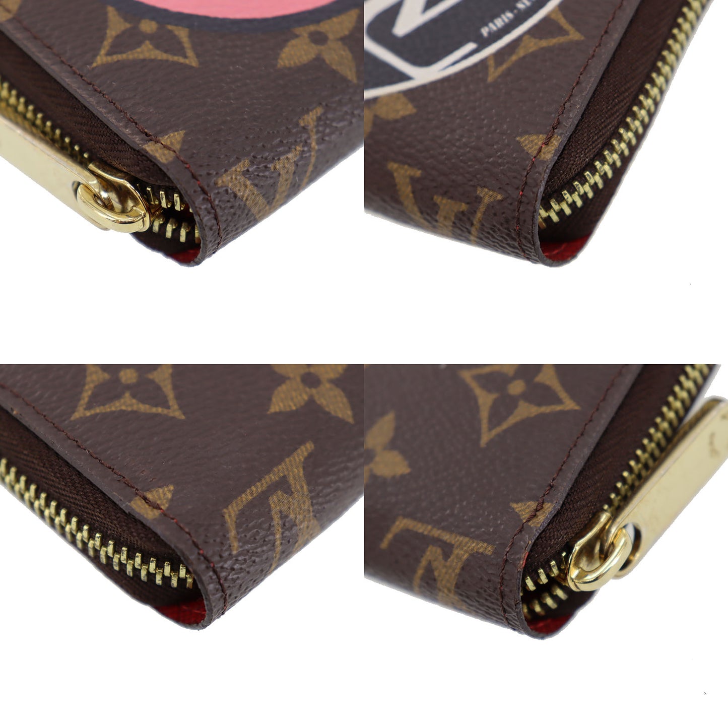 LOUIS VUITTON LV Sticker Zippy Wallet Monogram M62149 #AH594